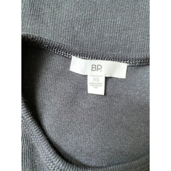 BP Black Ribbed Racerback Tank Mini Dress BNWOT Sz Xsmall - Picture 4 of 5